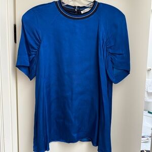 Blue Short Sleeve Top